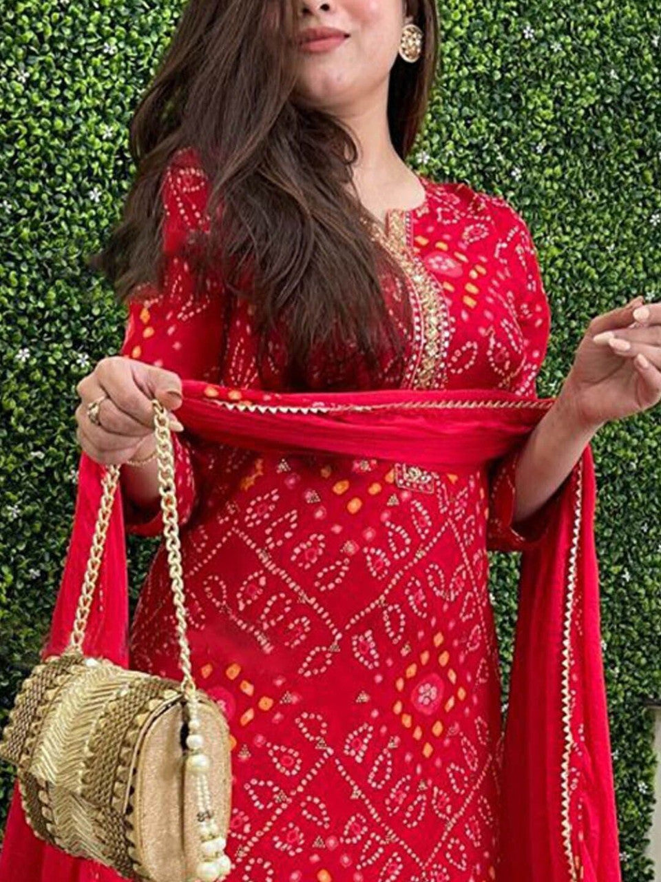 Women Viscose Rayon Kurta Pant Dupatta Set