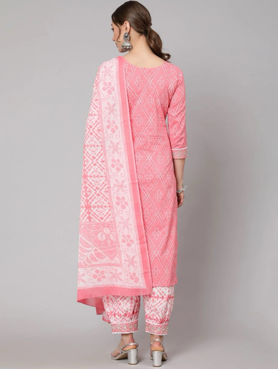 Women Cotton Rayon Kurti Pant Dupatta Set